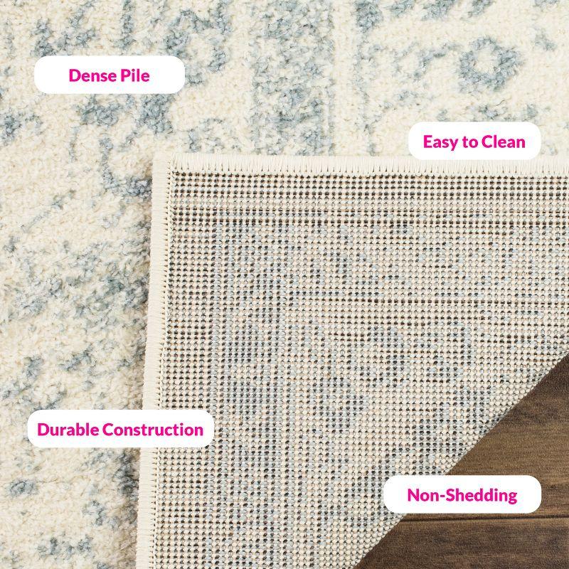 Adirondack ADR109 Non-Shedding Power Loomed Indoor Accent Rug - Ivory/Slate - 3'x5' - Safavieh