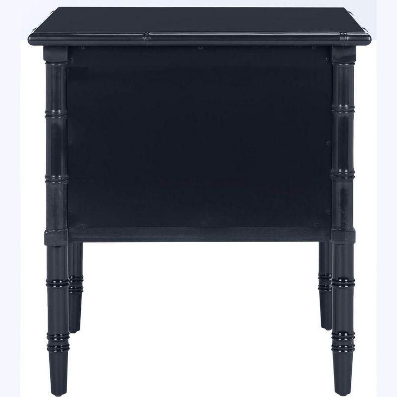 Comfort Pointe Ellison Nightstand Midnight Blue: Coastal Style, 2 Drawers, MDF & Poplar Frame, 25"H x 23"W