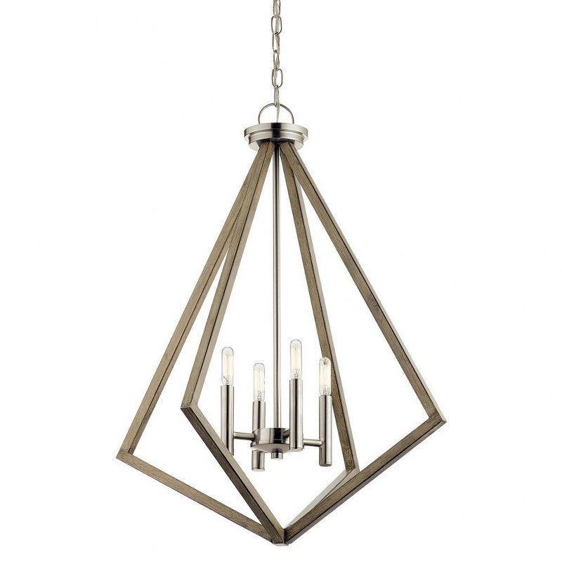 Deryn™ 24.25" 4 Light Chandelier Distressed Antique Grey