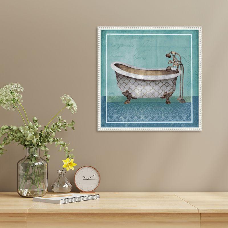 Amanti Art Regal Blue Tub I by Elizabeth Medley Framed Canvas Wall Art