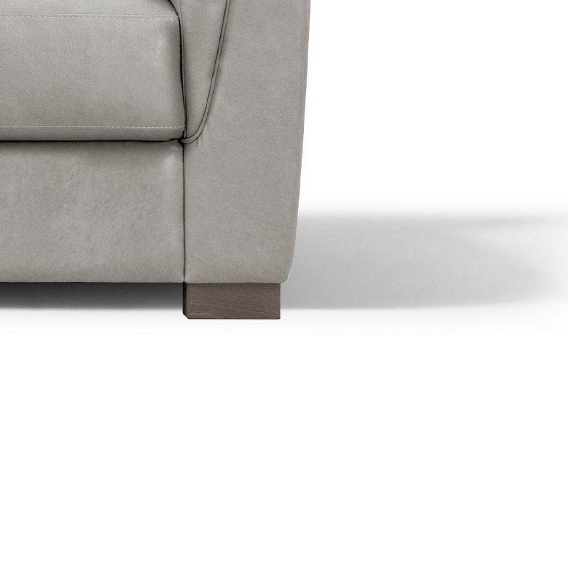 67" Cornelia Sofa Beige Leather - Acme Furniture: Upholstered, Wood Frame, Includes Accent Pillow