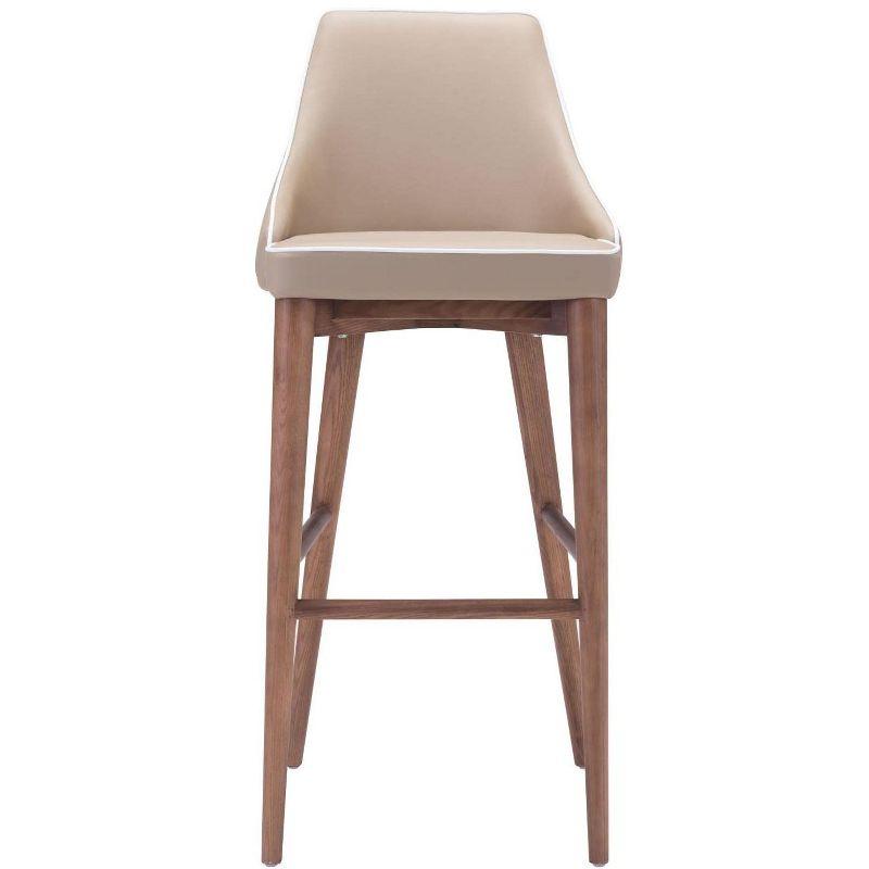 Zuo Moor Barstool Beige