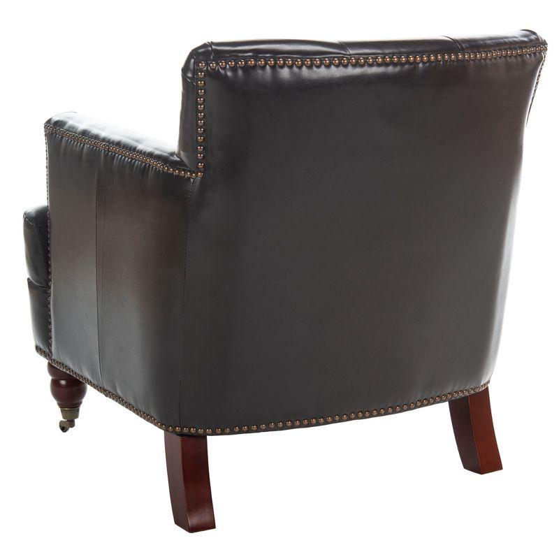 Colin Chair - HUD8212 - Brown/Leather - Safavieh