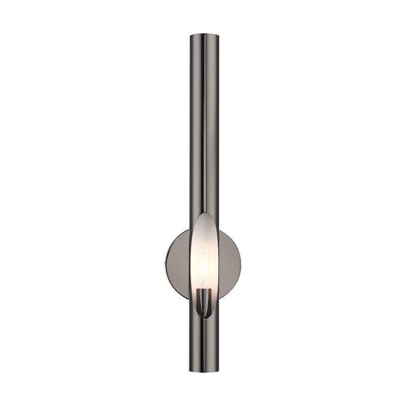 Livex Lighting Acra 1 - Light Wall Light in  Black Chrome