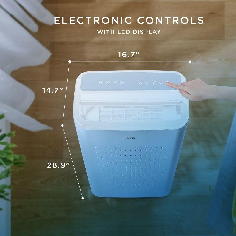 Commercial Cool Commercial Cool 6,350 BTU SACC/CEC Smart Portable Air Conditioner, 9,000 BTU ASHRAE 128, Blue