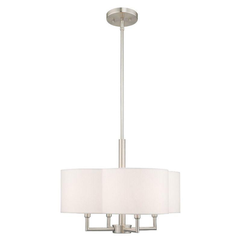 Livex Lighting Chelsea 4 - Light Chandelier in  Brushed Nickel