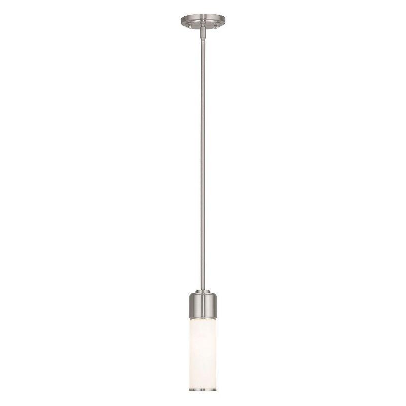 Livex Lighting Weston 1 - Light Pendant in  Brushed Nickel