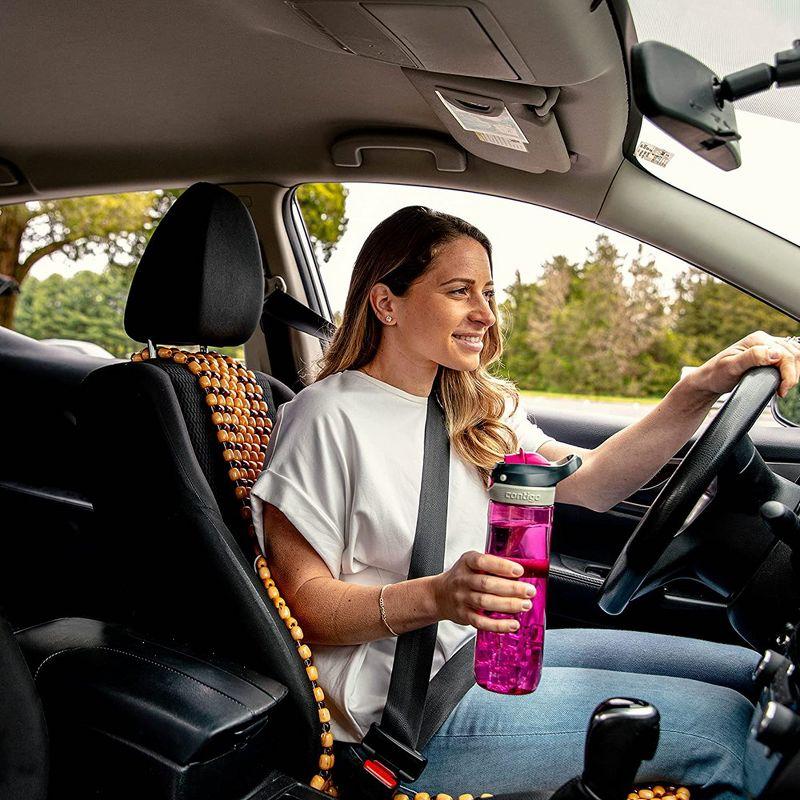 Zone Tech Wood Beaded Seat Cushion - Premium Quality Car Massaging Double Strung Wood Beaded Seat Cover for Stress Free all Day!