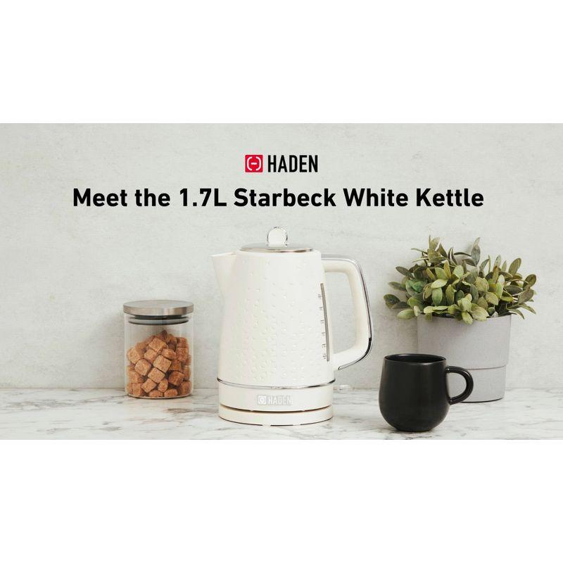 HADEN Starbeck White Electric Tea Kettle