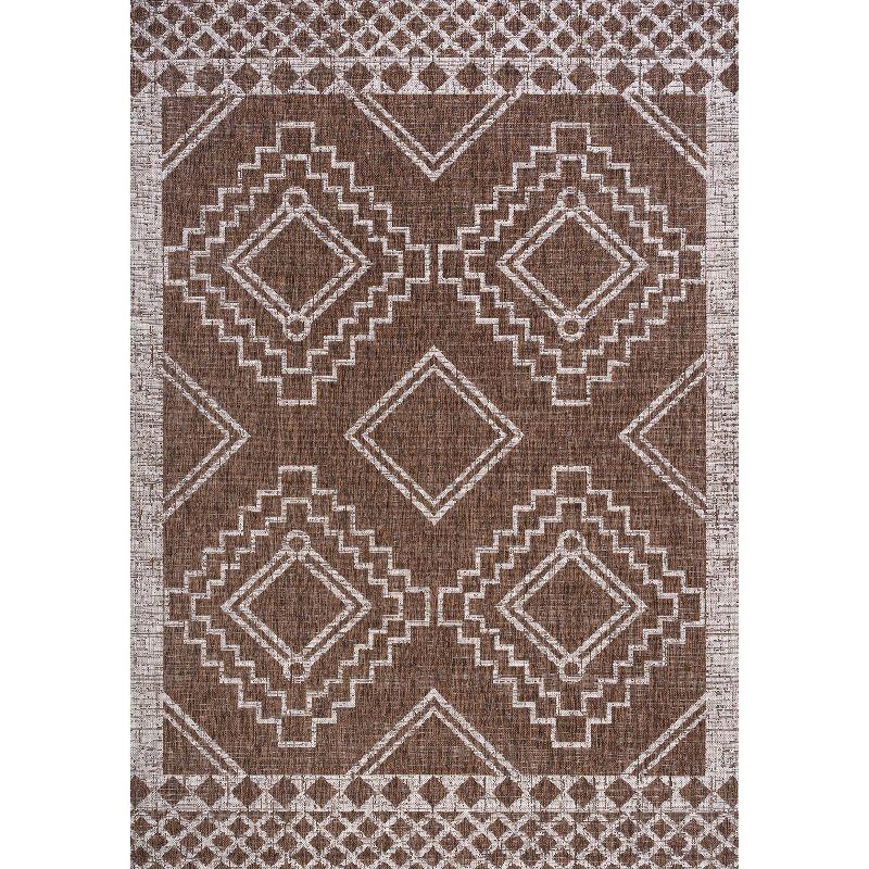 Marokko Diamond  Medallion Indoor/Outdoor Area Rug - JONATHAN Y