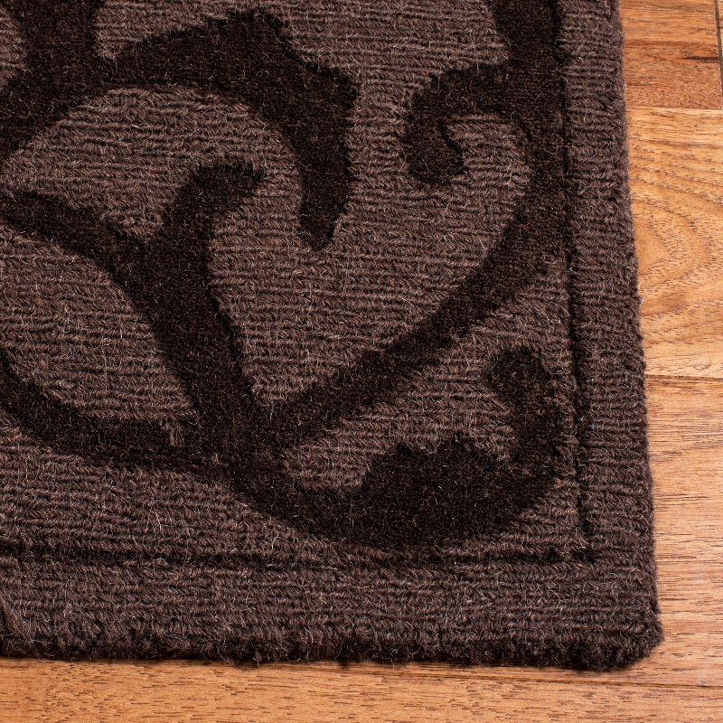 Hand-Tufted Artisan Wool Rug in Rich Brown, 3' x 5'