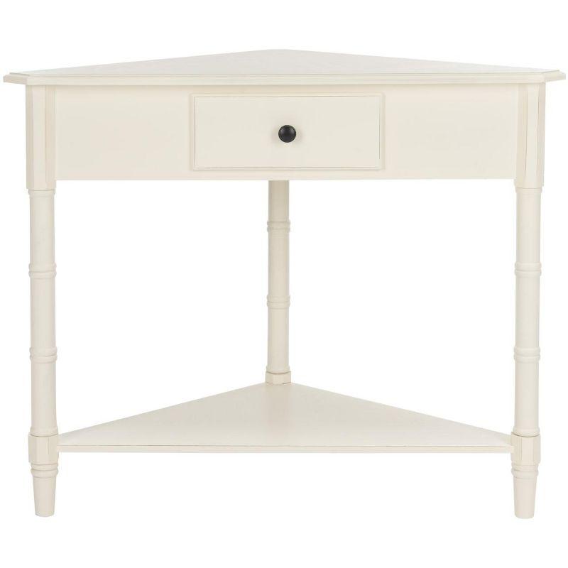 Gomez Corner Table - AMH5709C - Off-White - Safavieh Couture