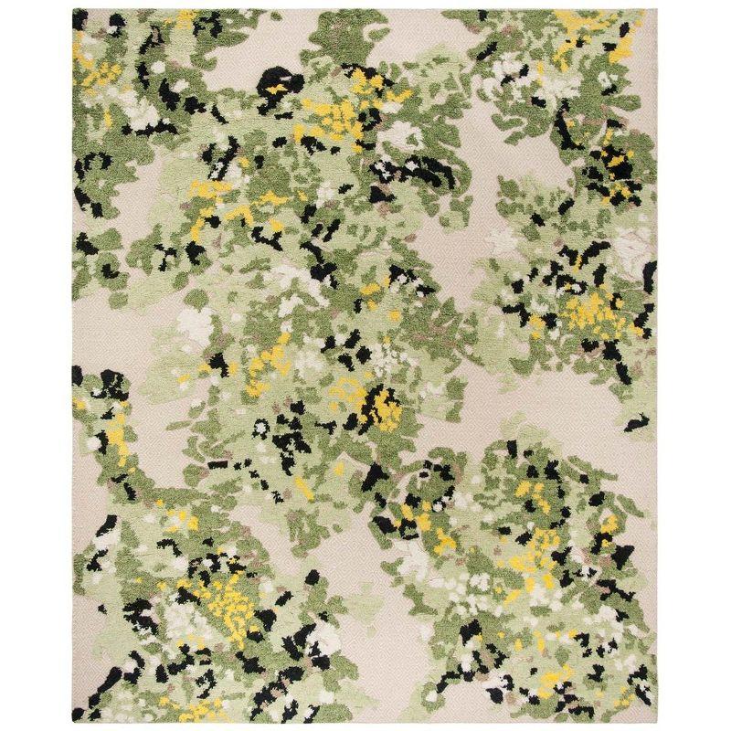 Wildon Home® Subhan Hand Knotted 80% Wool, 20% Cotton Floral Rug