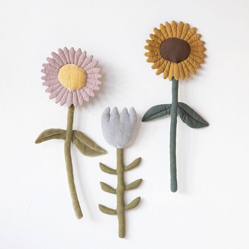 Storied Home (Set of 3) Cotton Flowers Hanging Wall Art Set