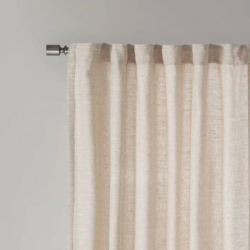 Fleece Lined Rod Pocket Single Curtain Panel