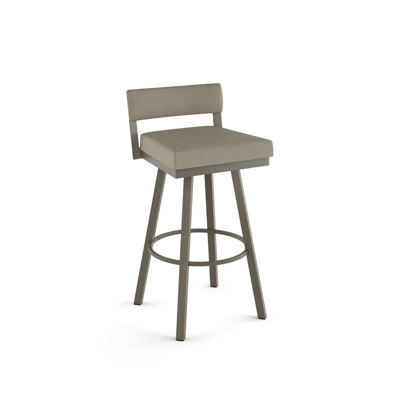 Amisco Travis Upholstered Counter Height Barstool Greige/Gray