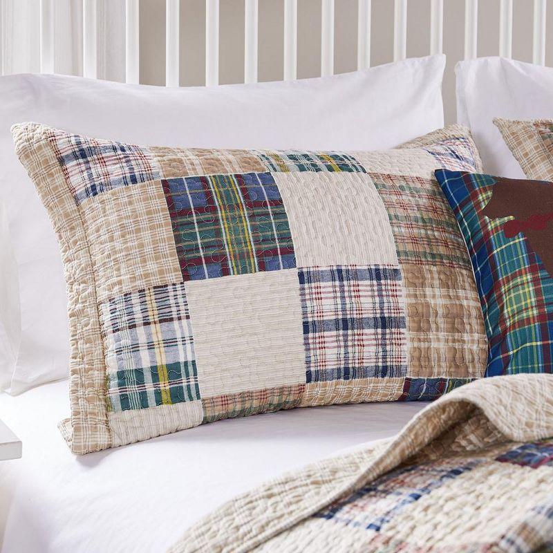 Oxford Multicolor Cotton Plaid Standard Sham