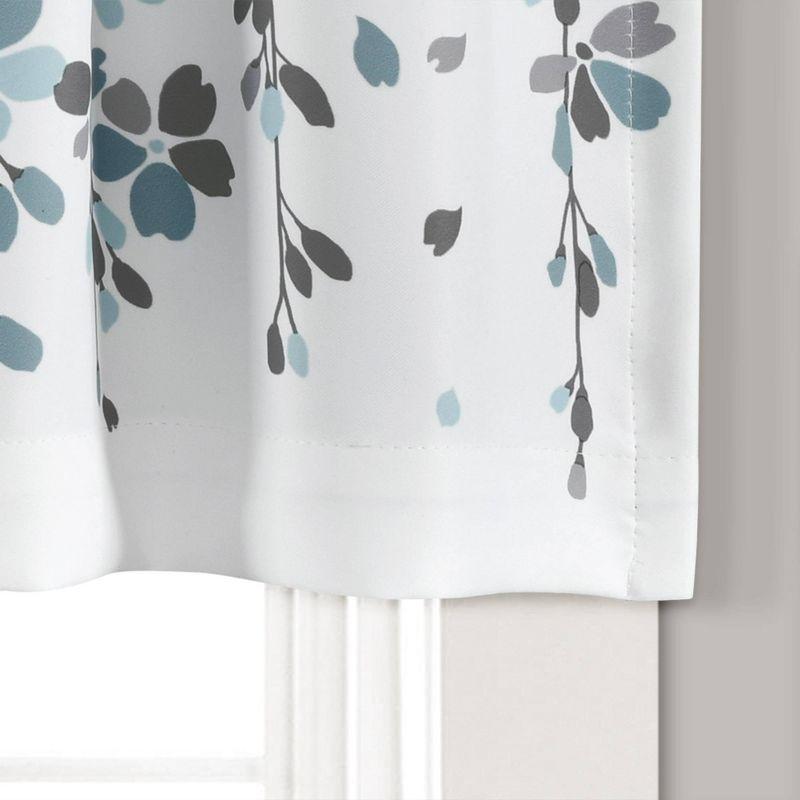 Floral Tailored 52'' W Window Valance