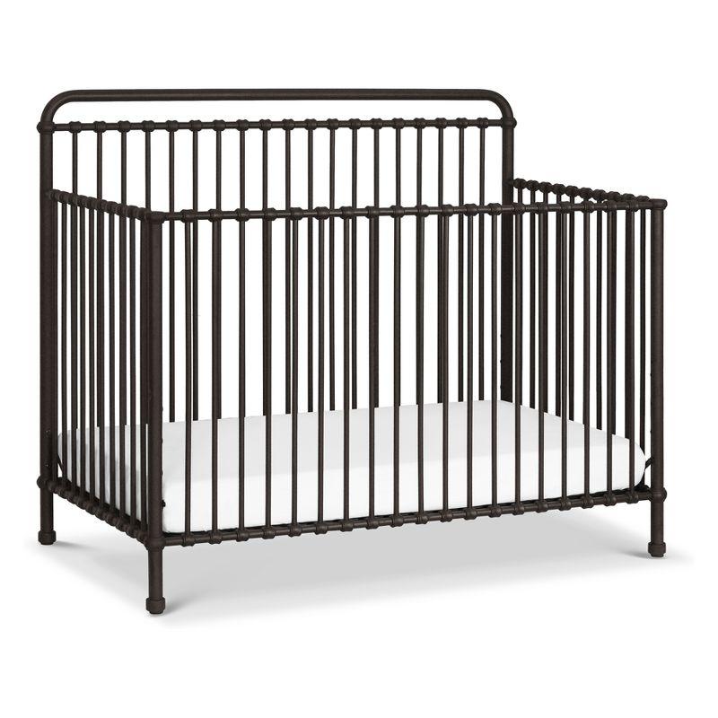 Vintage Iron Black Convertible Toddler Crib