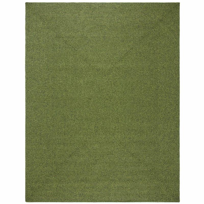 Braided BRD315 Hand Woven Area Rug - Green - 8'x10' - Safavieh.