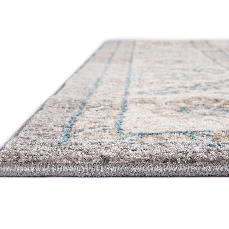 Unique Loom 7' 1 x 10' 0 Gray Salzburg Altstadt Area Rug