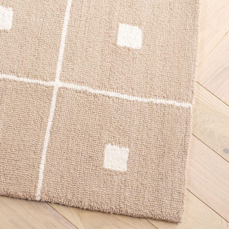 Martha Stewart 300 Hand Tufted 85% Wool And 15% Cotton With Latex Geometric Rug