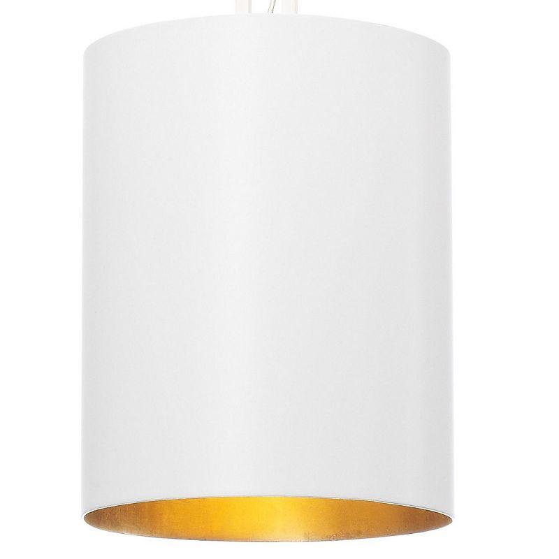 Crystorama Lighting Alston 1 - Light Chandelier in  Matte White/Antique Gold