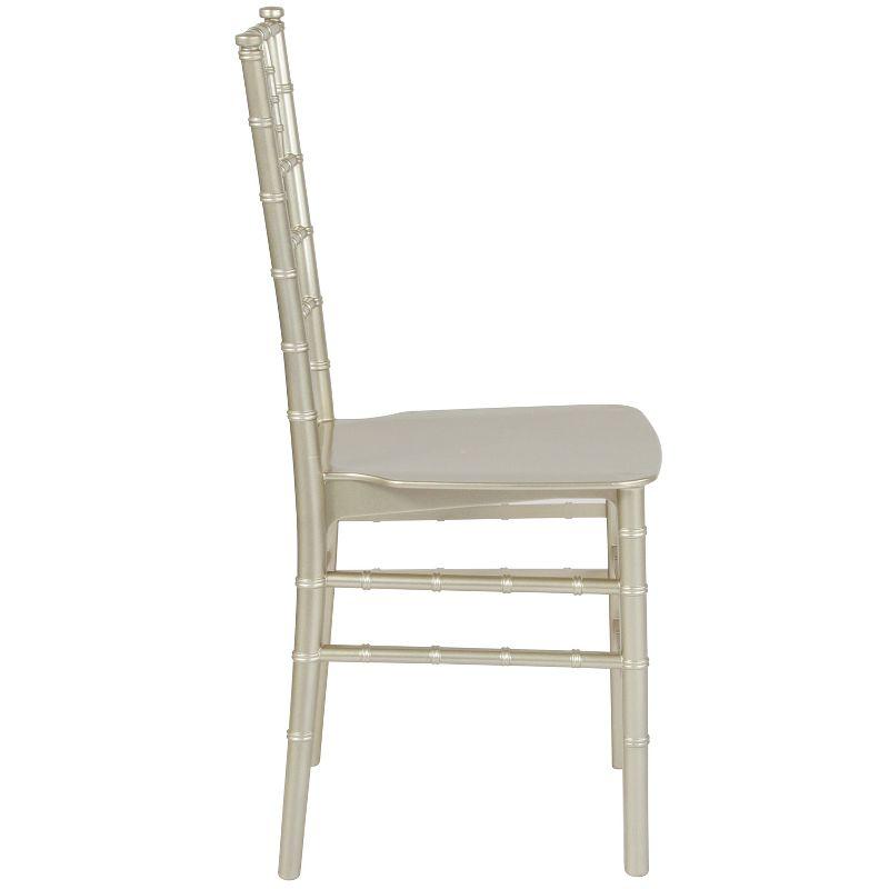 Champagne Silver Resin Stackable Chiavari Chair