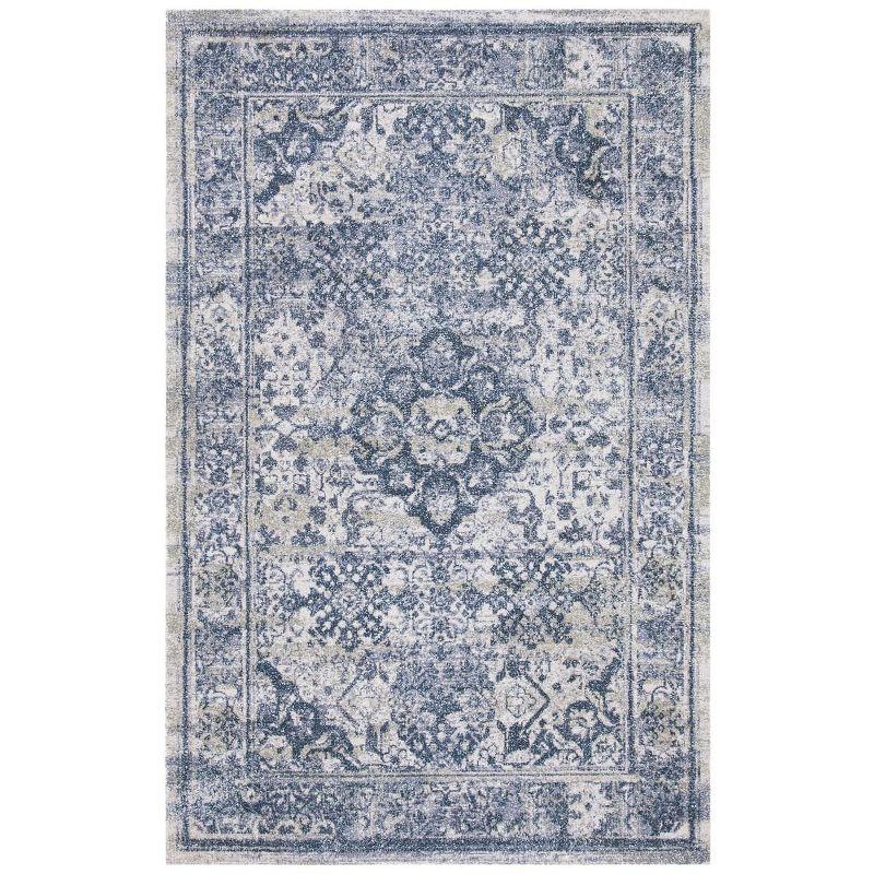 Classic Vintage CLV201 Tufted Indoor Area Rug - Navy/Sage - 5'x8' - Safavieh