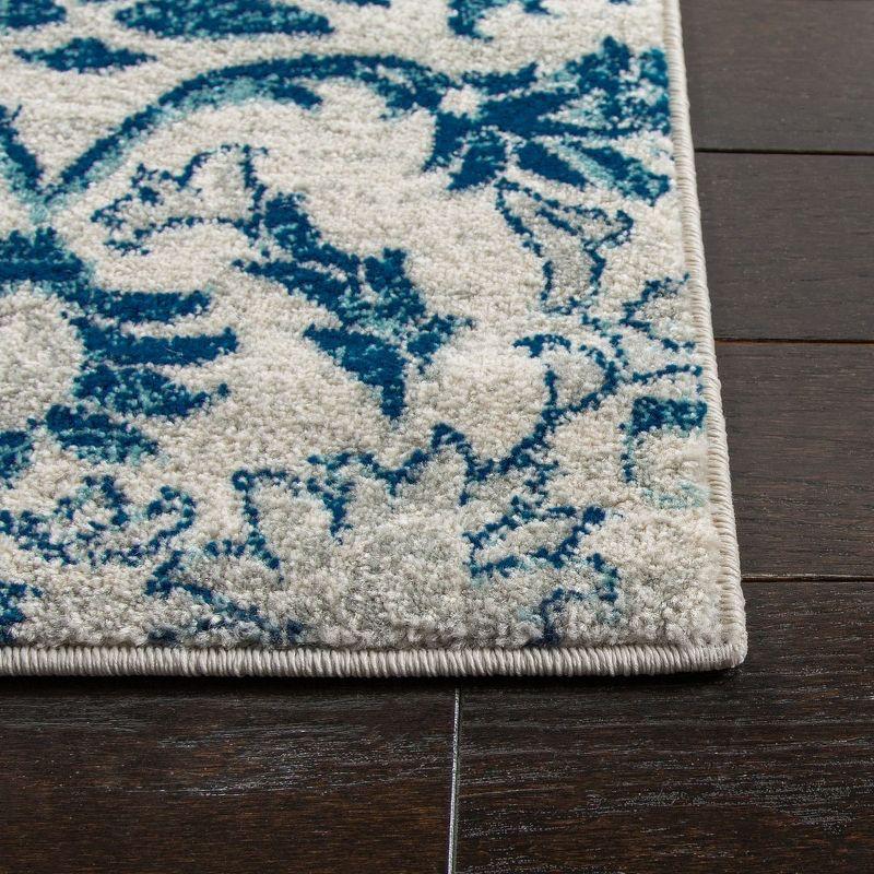 Evoke EVK238 Power Loomed Accent Rug - Ivory/Blue - 3'x5' - Safavieh.
