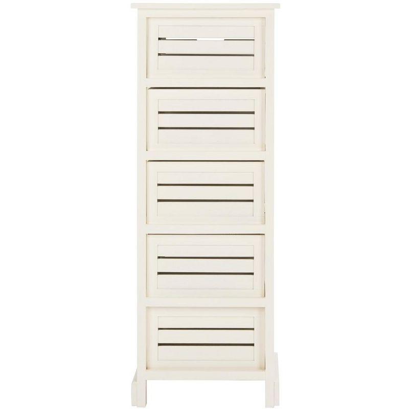 Samara 5 Drawer Cabinet - AMH5714 - Distressed Cream - Safavieh Couture
