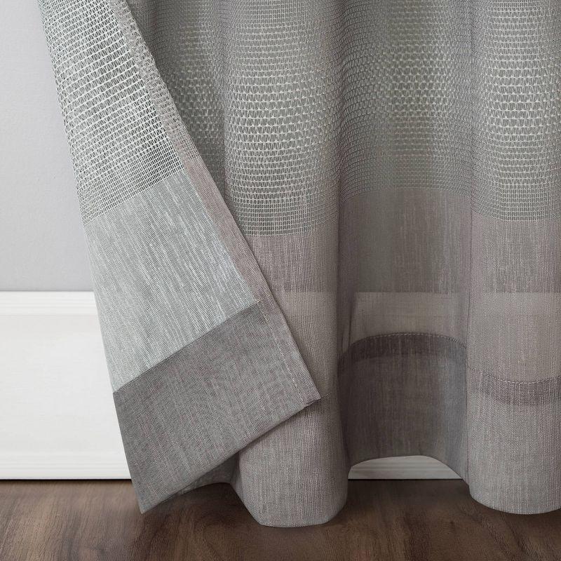 Scott Living Atlantic Ombre Open Weave Sheer Grommet Curtain Panel