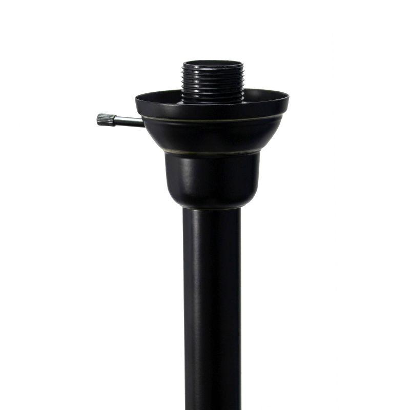 Torchiere Floor Lamp with 2 Reading Lights and Scalloped Glass Shades Bronze/White - Lalia Home: Adjustable, UL Listed, Metal Body