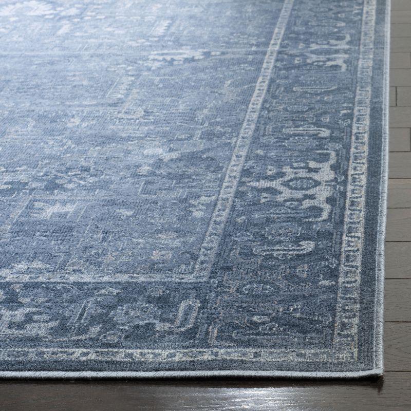 Vintage VTG114 Power Loomed Indoor Skid-Resistant Runner Rug - Blue - 2'2"x8' - Safavieh