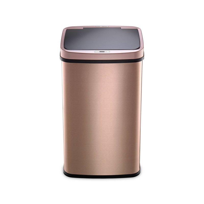NineStars Nine Stars 13.2 Gallon Stainless Steel Motion Sensor Trash Can