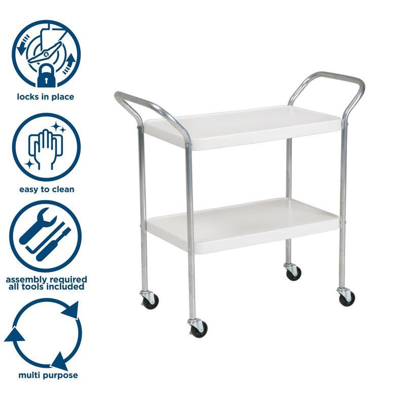 COSCO Stylaire 2 Tier Serving Cart