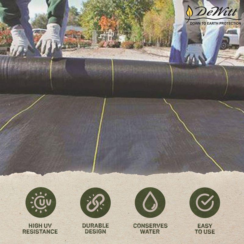 DeWitt Company, Inc. DeWitt Sunbelt Woven Weed Barrier Landscape Fabric Ground Cover (Set of 2)