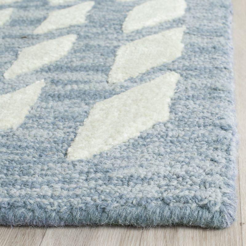 Bella BEL126 Hand Tufted Area Rug - Blue/Ivory - 8'9"x11'9" - Safavieh..