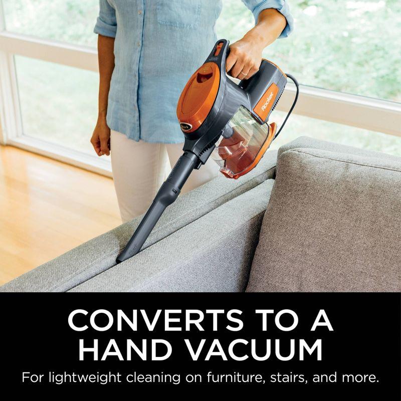 Shark Rocket Ultra-Light Corded Stick Vacuum - HV301: Pet Hair Pick Up, Swivel Head, Converts to Handheld, 25' Cord