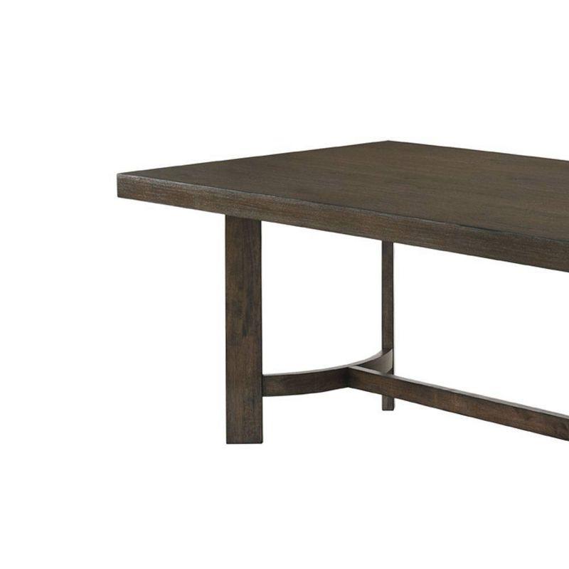 70" Farren Dining Table Espresso - Acme Furniture: Trestle Base, Seats 6, Wood Surface