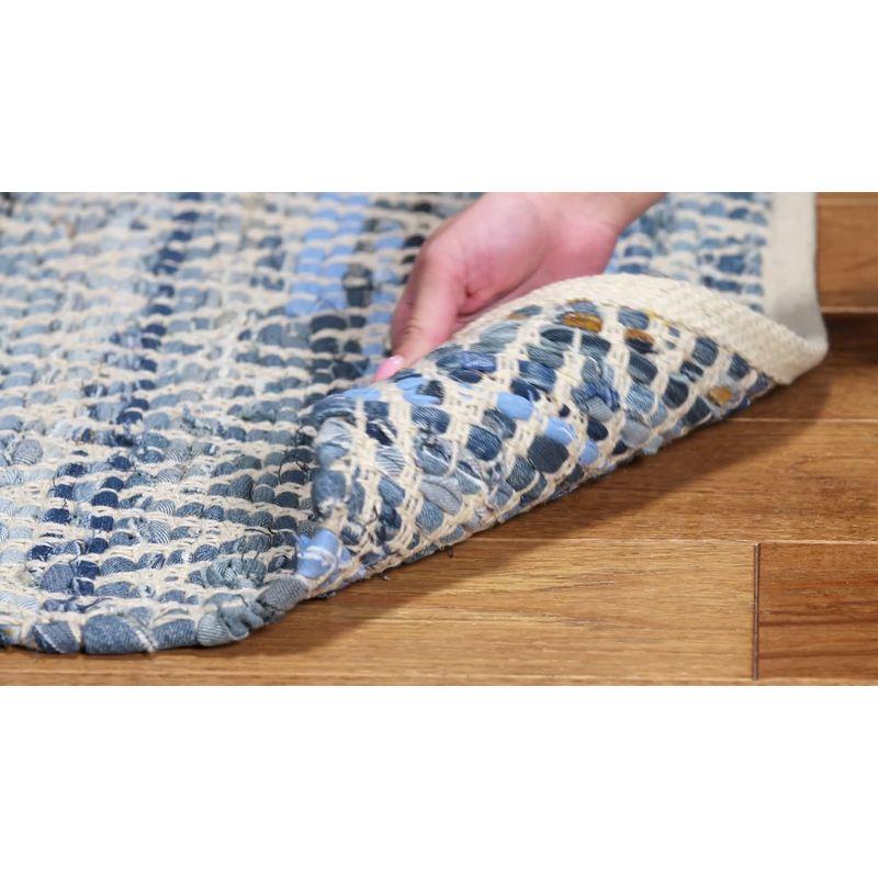 Montauk MTK423 Hand Woven Area Rug - Blue - 5'x8' - Safavieh.