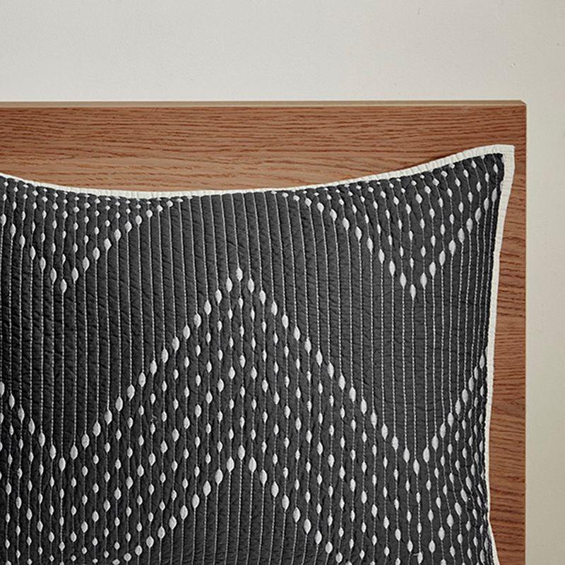 INK+IVY Pomona 3 Piece Embroidered Cotton Quilt Set