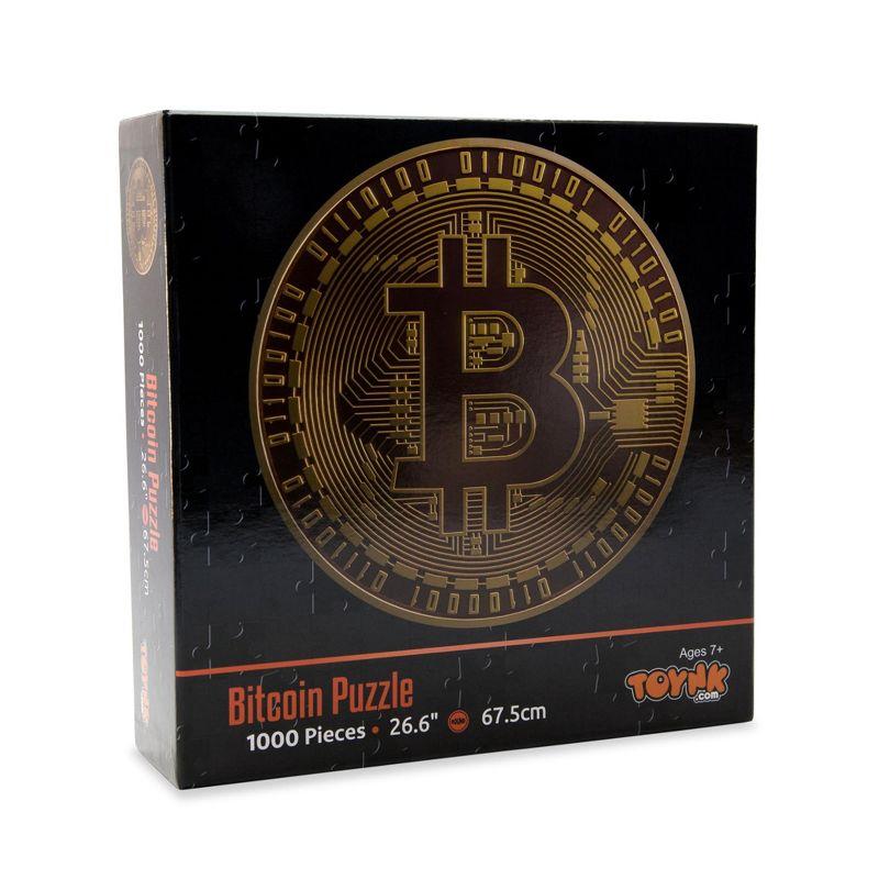 Toynk Bitcoin 1000-Piece Round Jigsaw Puzzle