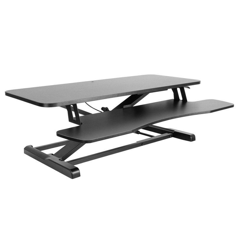 Mount-It! Height Adjustable Standing Desk Converter, 37.4" L x 15.9" D, 37 lbs. Capacity