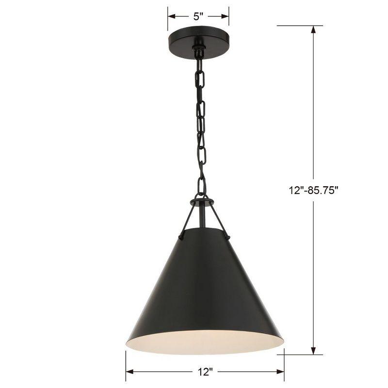 Crystorama Lighting Xavier 1 - Light Pendant in  Vibrant Gold