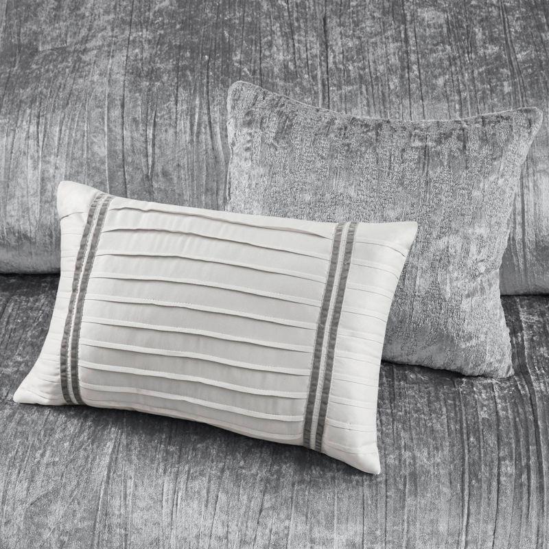 Madison Park Lee 5 Piece Crinkle Velvet Comforter Set