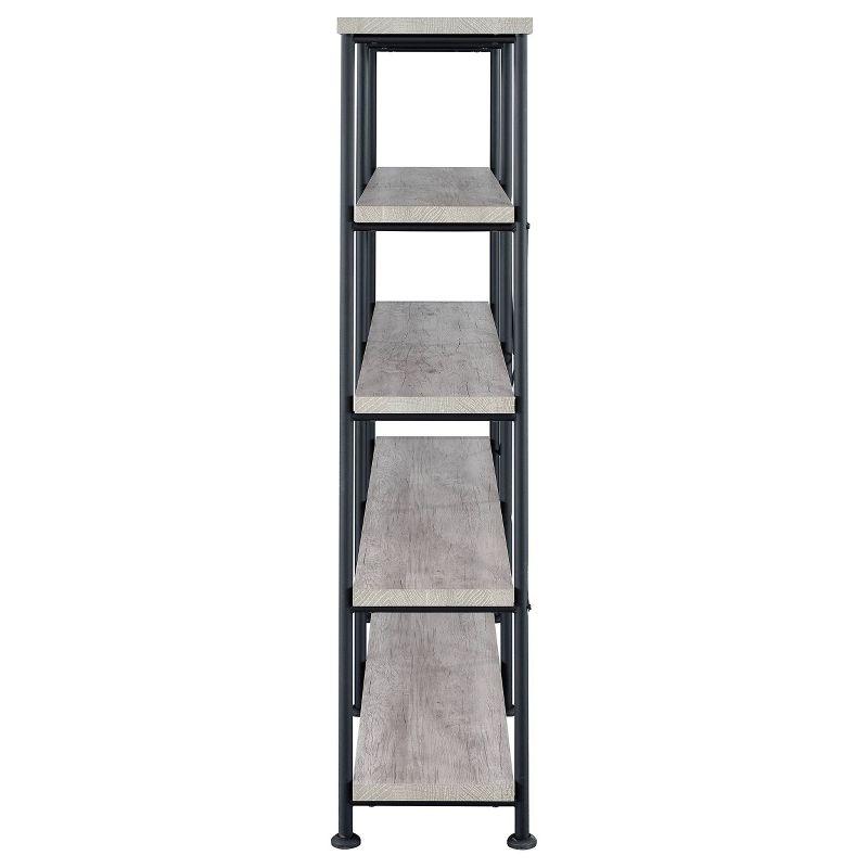 Analiese 4 Shelf Double Bookcase - Coaster