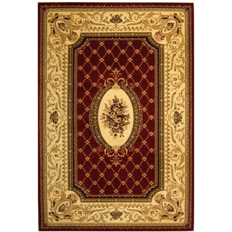Lyndhurst LNH223 Power Loomed Area Rug - Red/Ivory - 5'3"x7'6" - Safavieh.