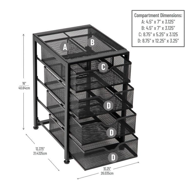 4 Drawer Storage Drawer