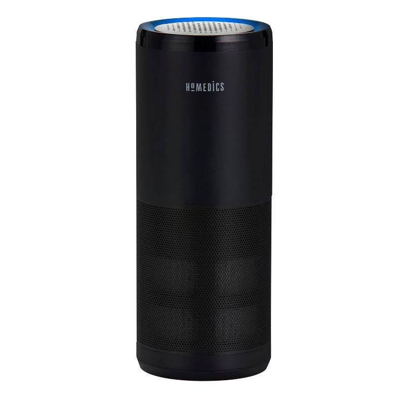 Black Ionic Odor Absorbing Portable Air Purifier with HEPA Filter